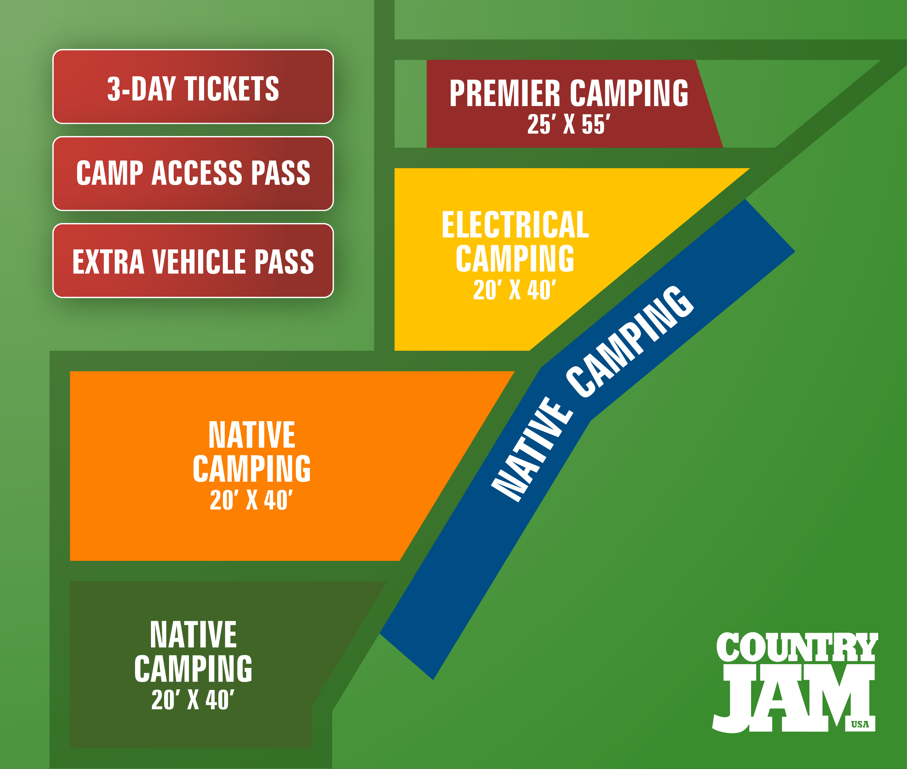 Camping At Country Jam Country Music Festival Eau Claire, WI